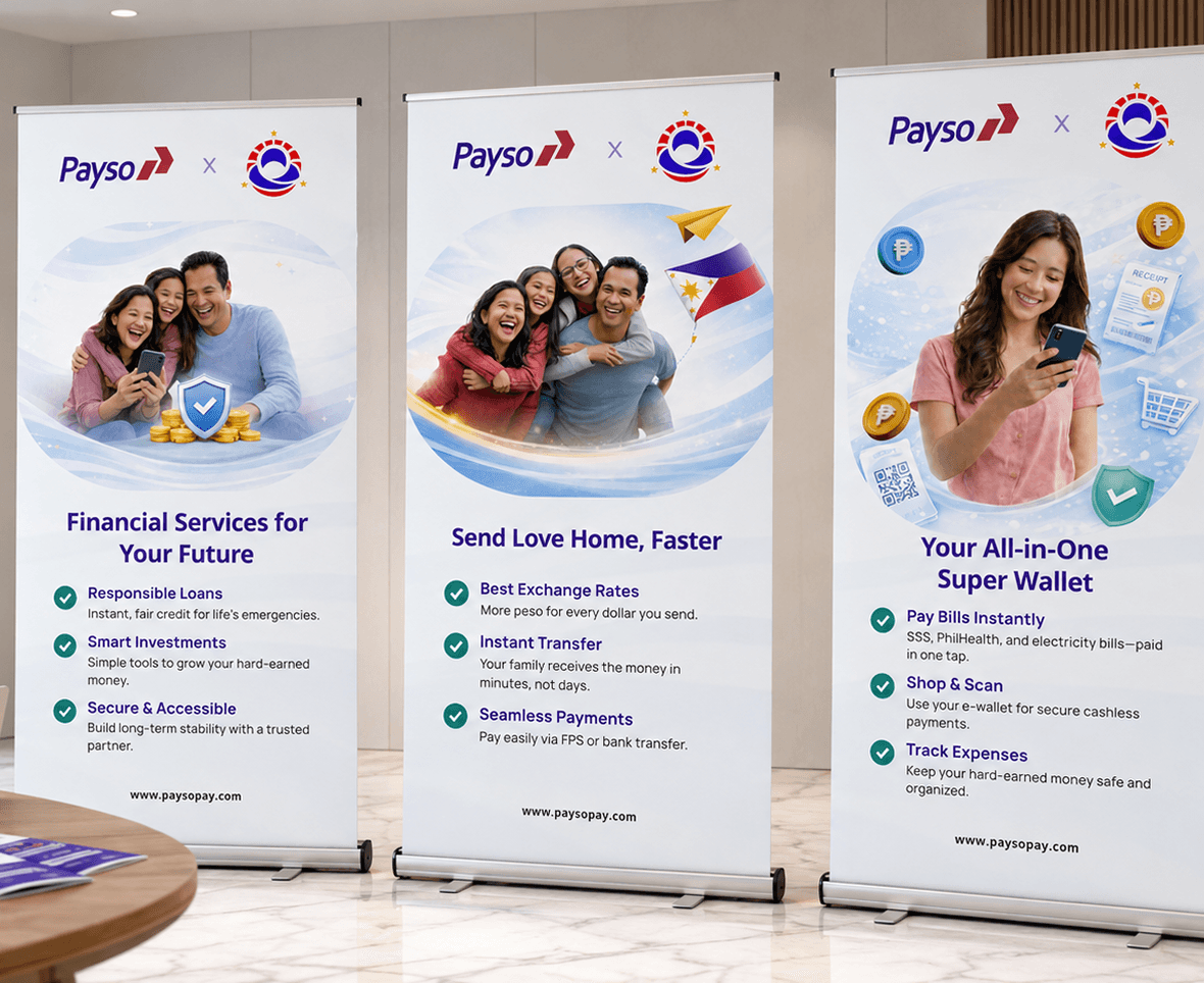 Payso business card graphic designs